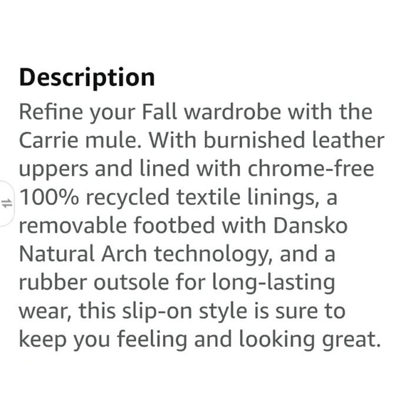 Dansko Carrie Leather Mule Size 40 - Picture 8 of 8
